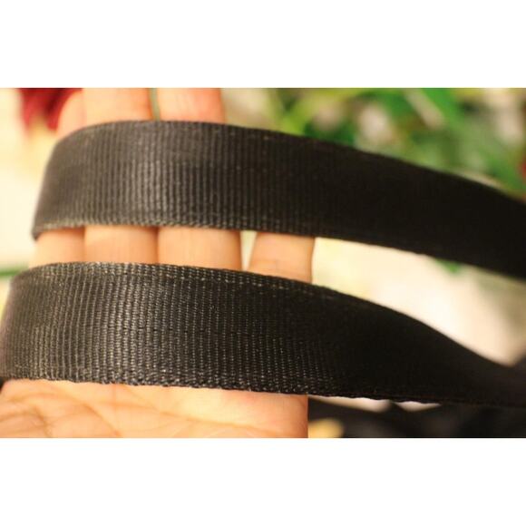 (Z) HARVEY'S seatbelt BLACK SHOULDER bag purse (100 - Picture 5 of 11